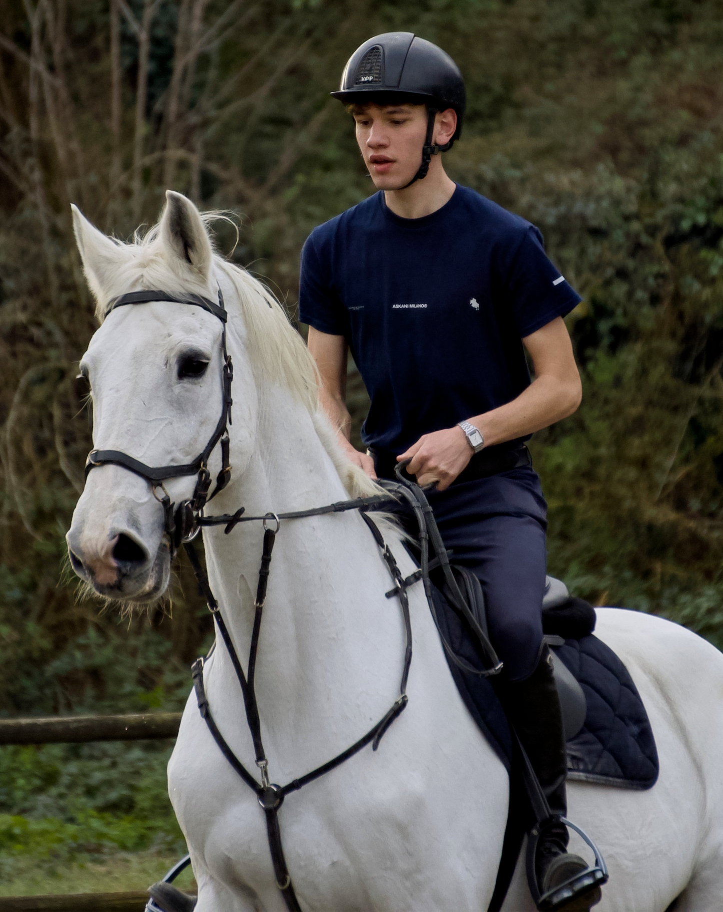 RIDING T-SHIRT NAVY